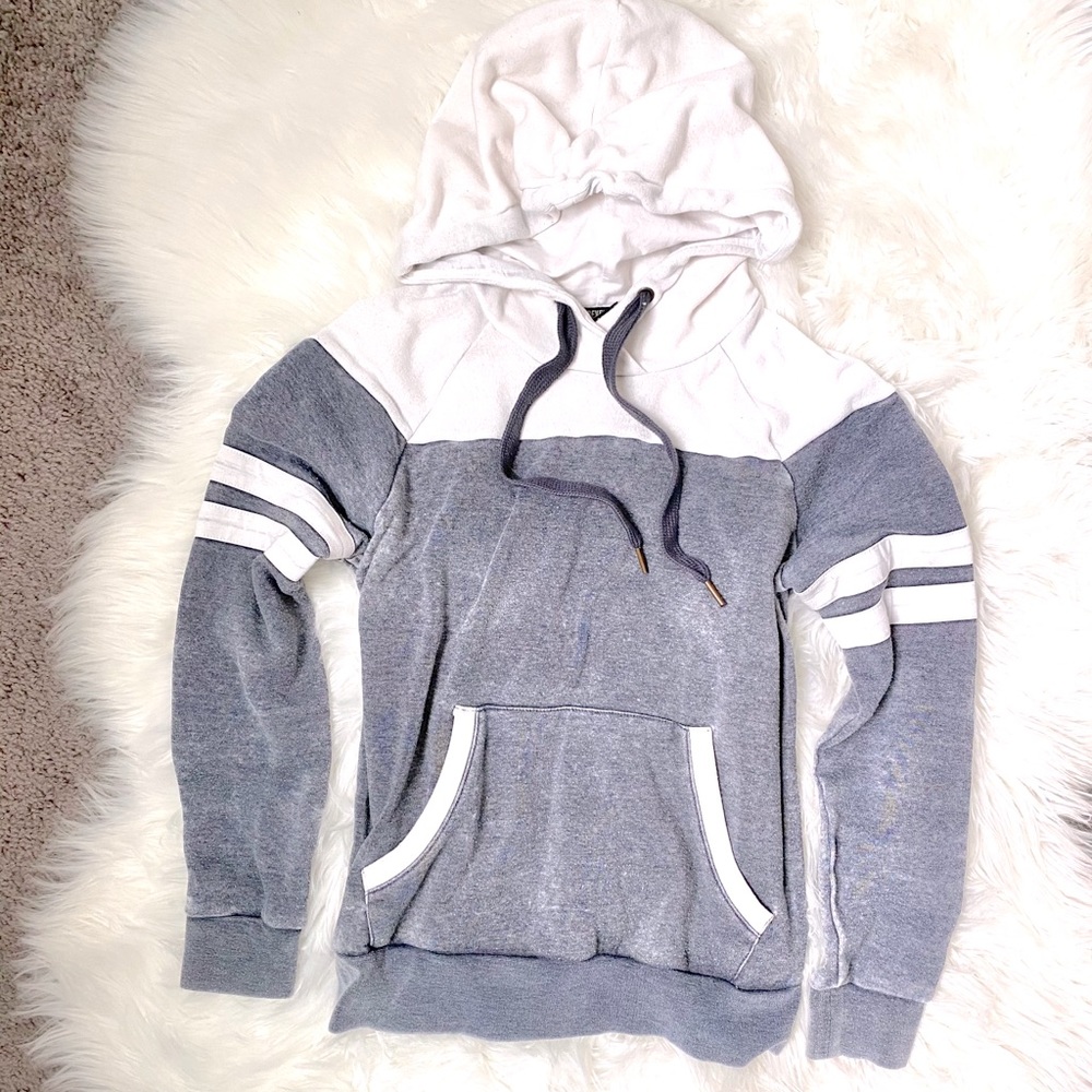 Forever 21 Burnout Hooded Sweatshirt